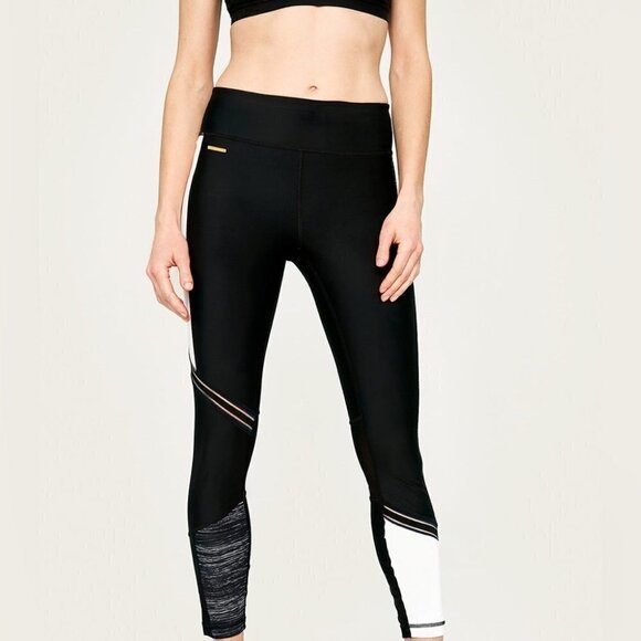 NWT Lole Panna Leggings  Ladies XL Black with Grey Accents - Picture 2 of 15